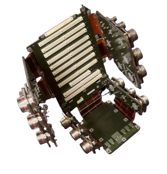 Rigid-flex PCB sample — RCT's core expertise in complex flex and rigid-flex designs