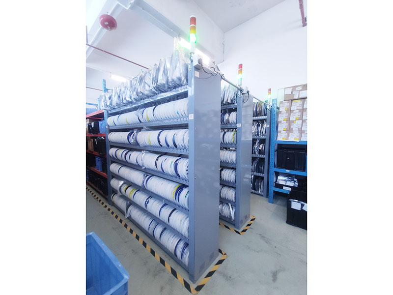 Component shelf storage supporting full turnkey assembly