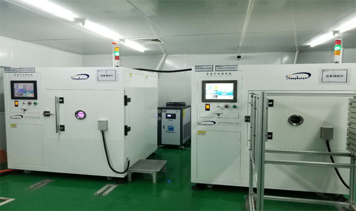 Plasma cleaning machines