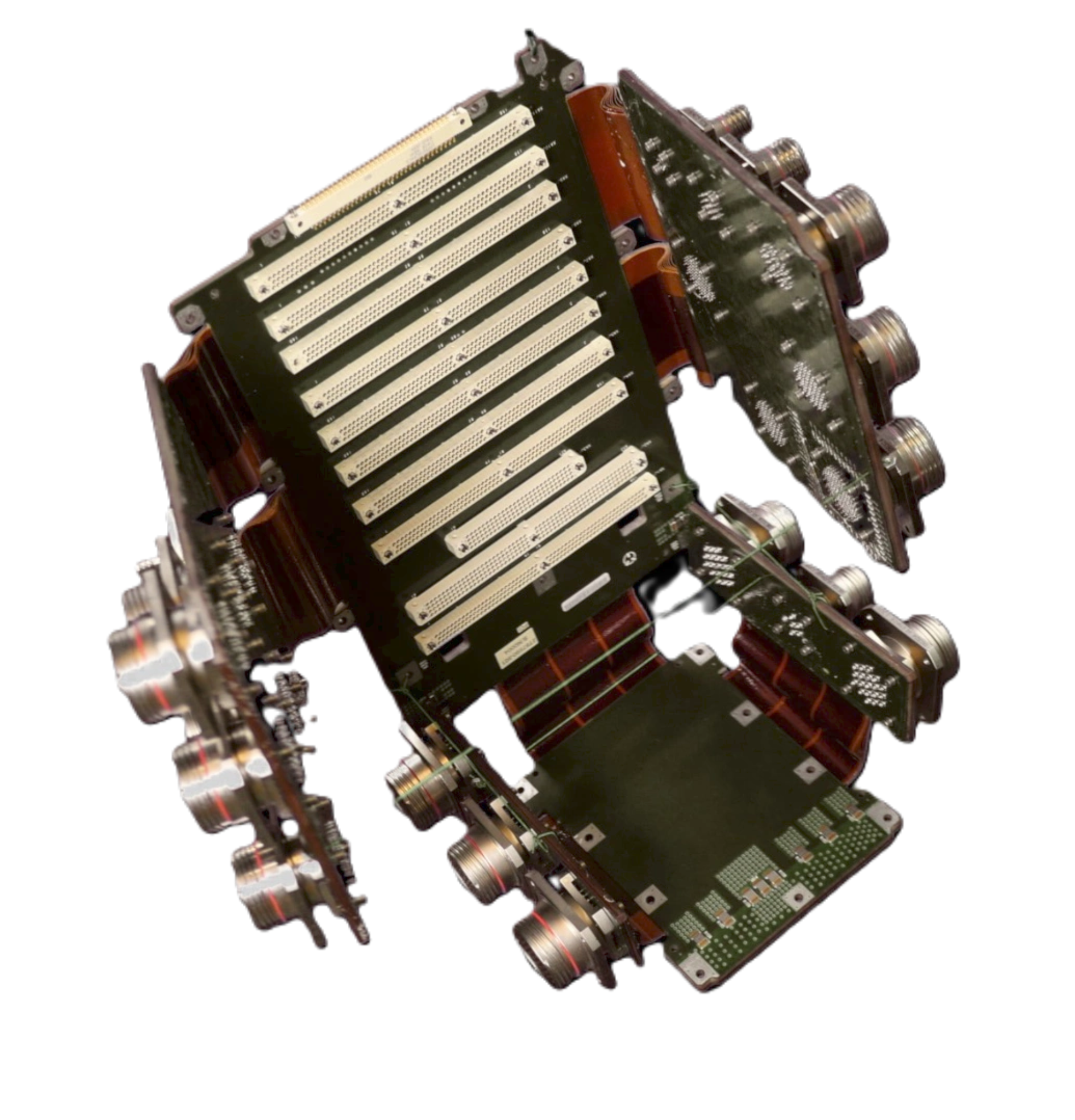 Rigid-flex PCB with assembled connectors